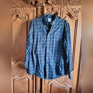 BROOKS BROTHERS sz L large long sleeve Regent 1818 NON IRON 100% Cotton EUC